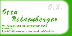 otto mildenberger business card